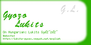 gyozo lukits business card